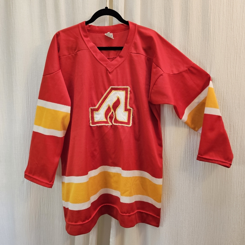 Atlanta FLAMES #3 Team Hockey Shirt 1970's Vintage NHL National Hockey League